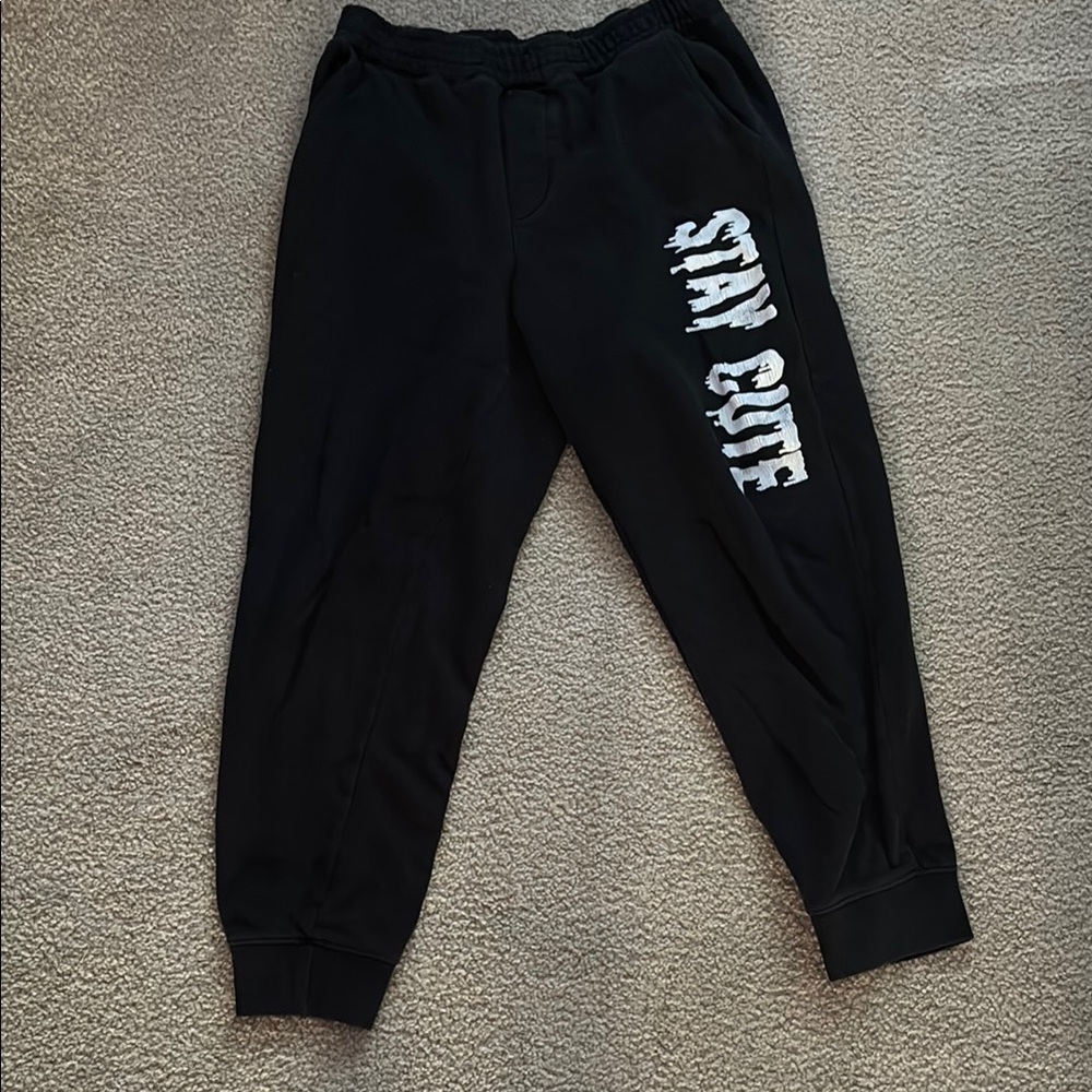 Stay Cute Black Joggers size small